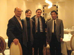 Matt White with Sam, and Matt's wife.